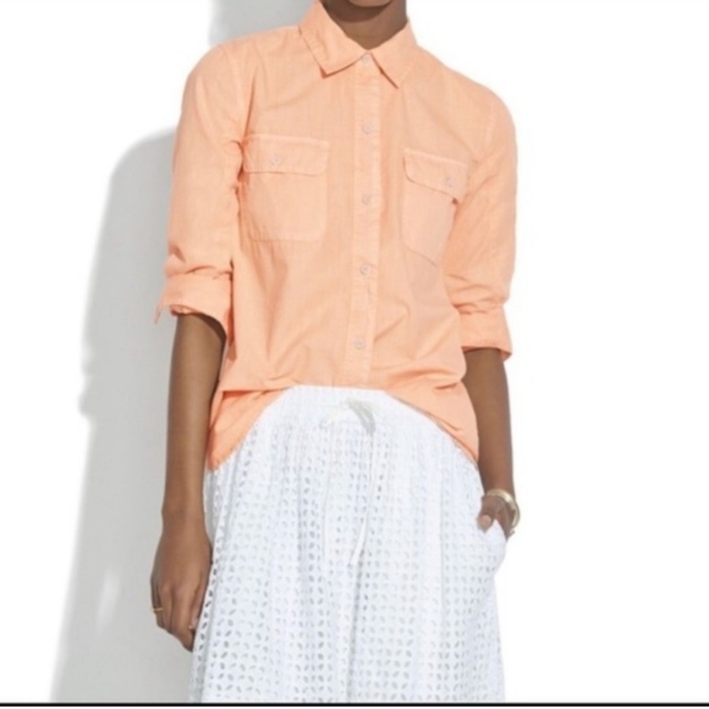 Madewell Long Sleeve Button Down Shirt Sz XS